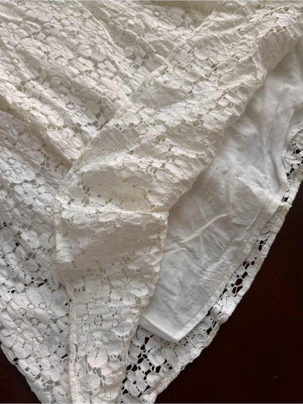 Zara cream Lace Backless A-Line Dress size L - Picture 5 of 9